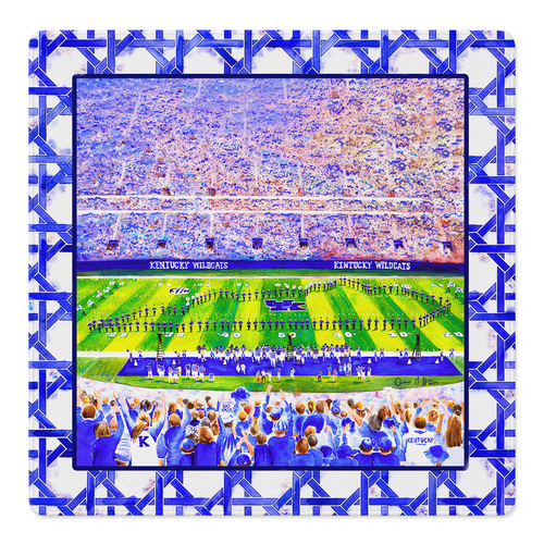 Big Blue Bleachers Mahjong Mat | Mahjong by SI