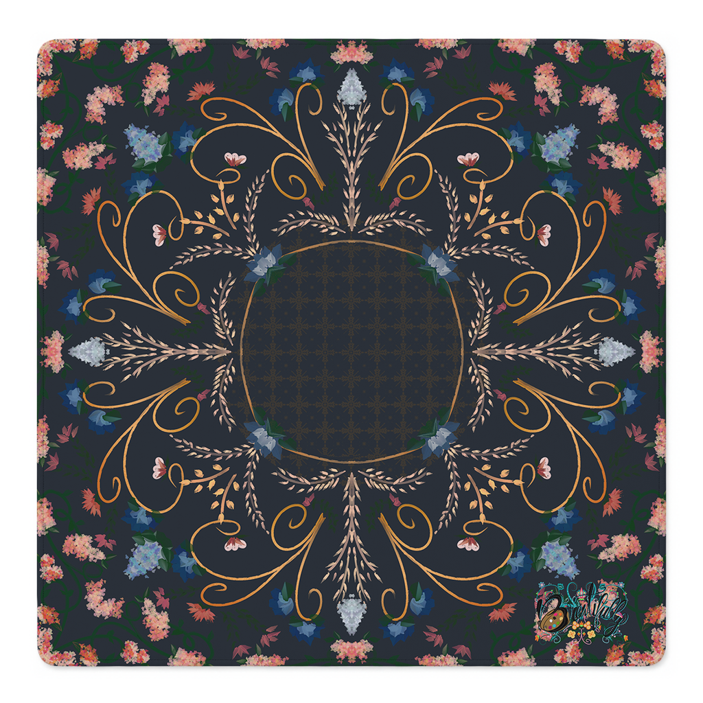 Garden at Midnight Mahjong Mat | Mahjong by SI