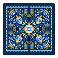 Dreidel Delight Mahjong Mat by Jen Jones | Mahjong by SI