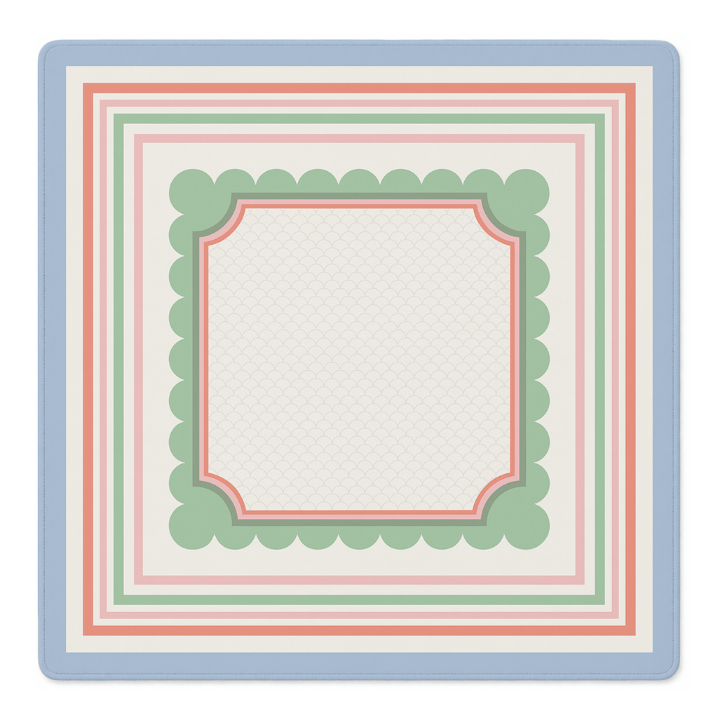 Scalloped Serenade Mahjong Mat | Mahjong by SI