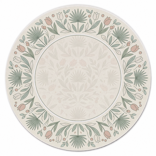 Botanical Garden Wreath Mahjong Mat | Mahjong by SI