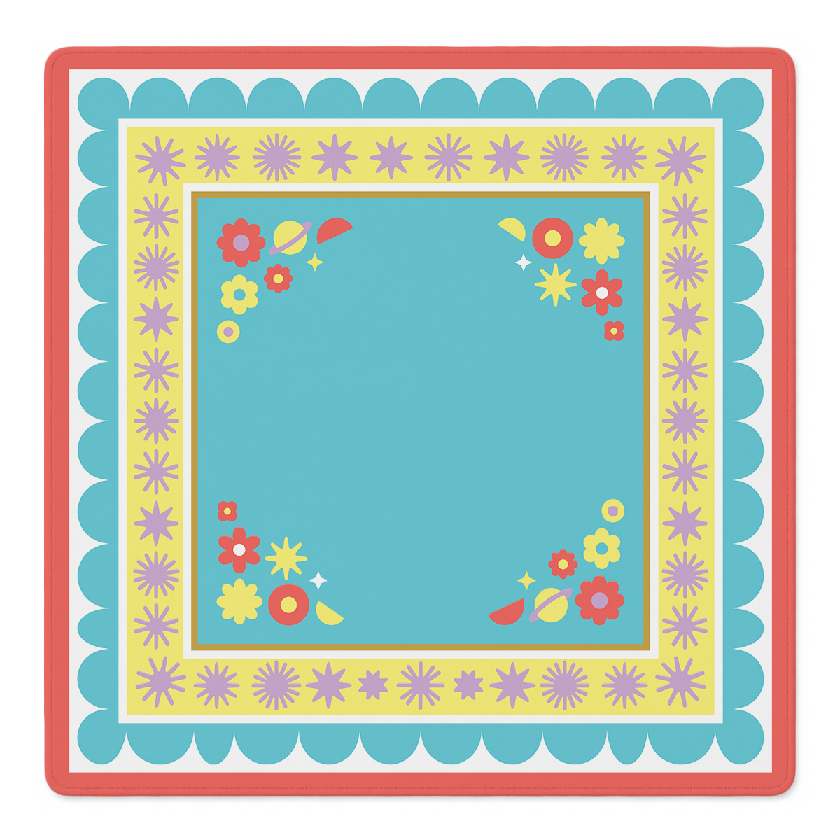 Flower Power Hour Mahjong Mat by Mahjong by SI