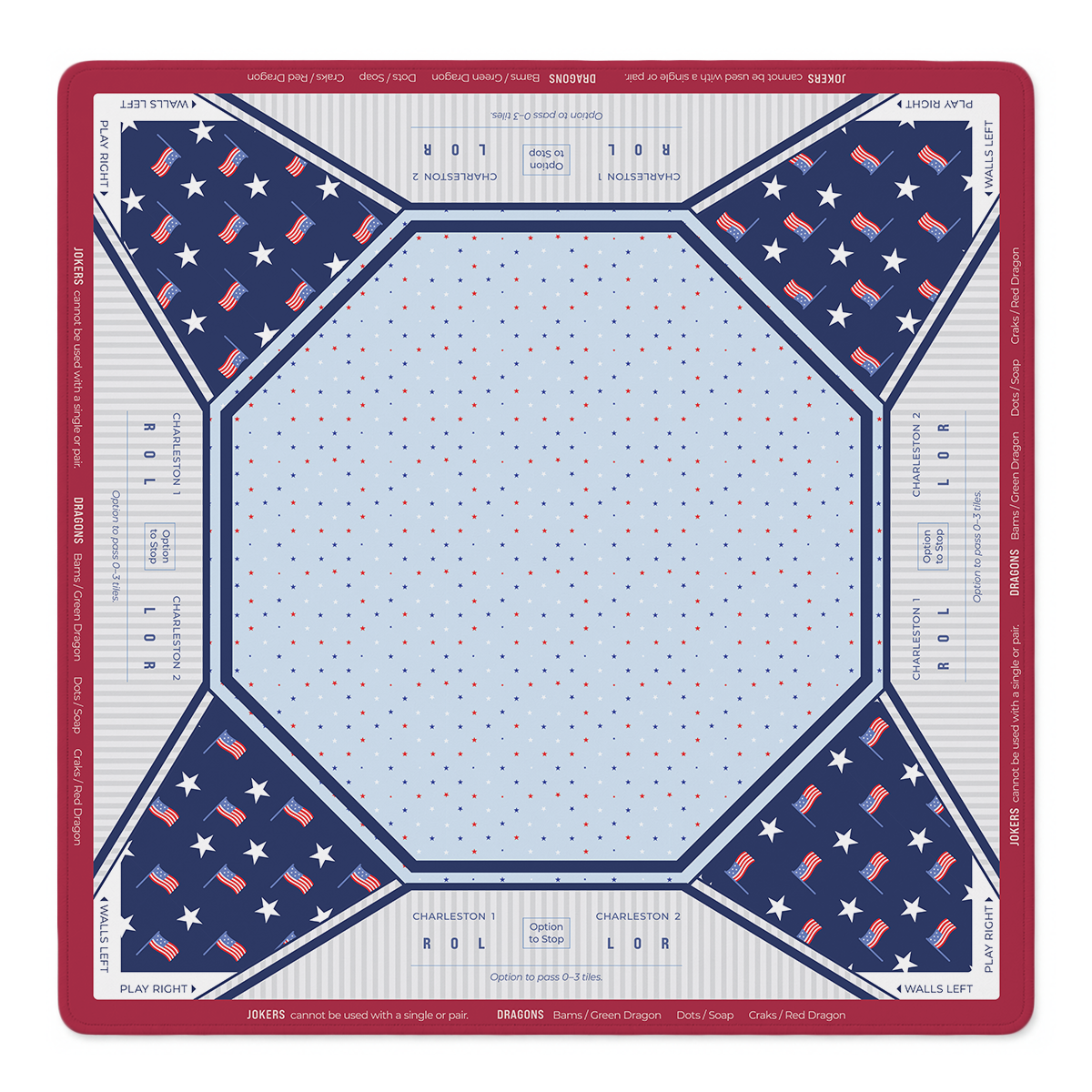 Flag Day Flair Mahjong Mat | Mahjong by SI