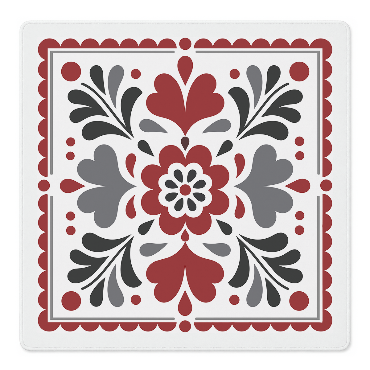Folk Art Flair Mahjong Mat | Mahjong by SI