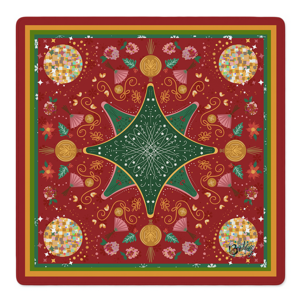 Starry Nights and Festive Lights Mahjong Mat | Mahjong by SI