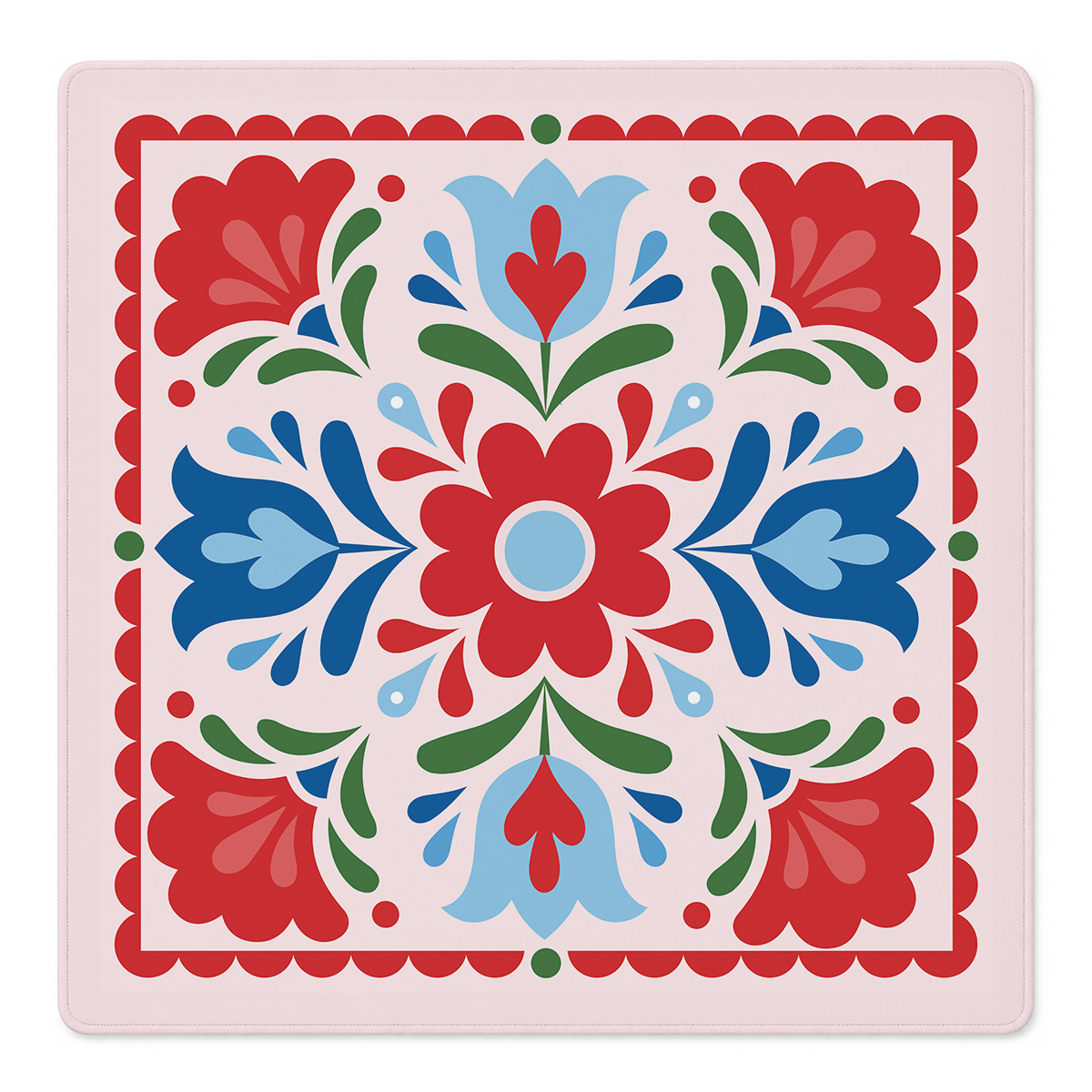 Hearts in Full Bloom Mahjong Mat | Mahjong by SI