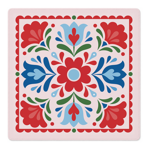 Hearts in Full Bloom Mahjong Mat | Mahjong by SI