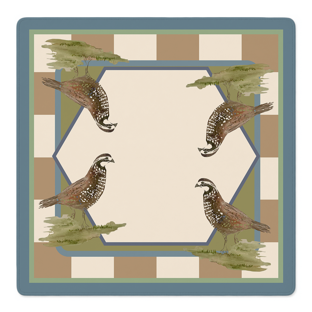Quail Yeah Mahjong Mat | Mahjong by SI