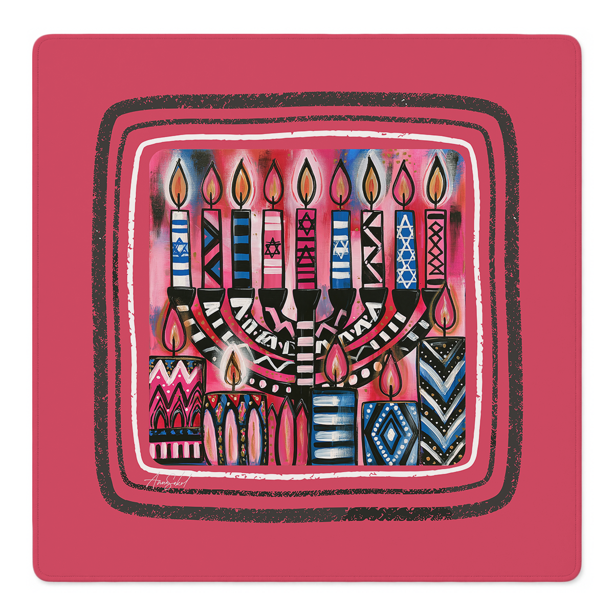 Eight Crazy Nights Mahjong Mat by Anna Sokol | Mahjong by SI