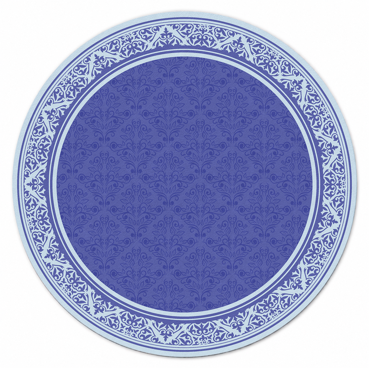 Indigo Damask Royale Mahjong Mat | Mahjong by SI