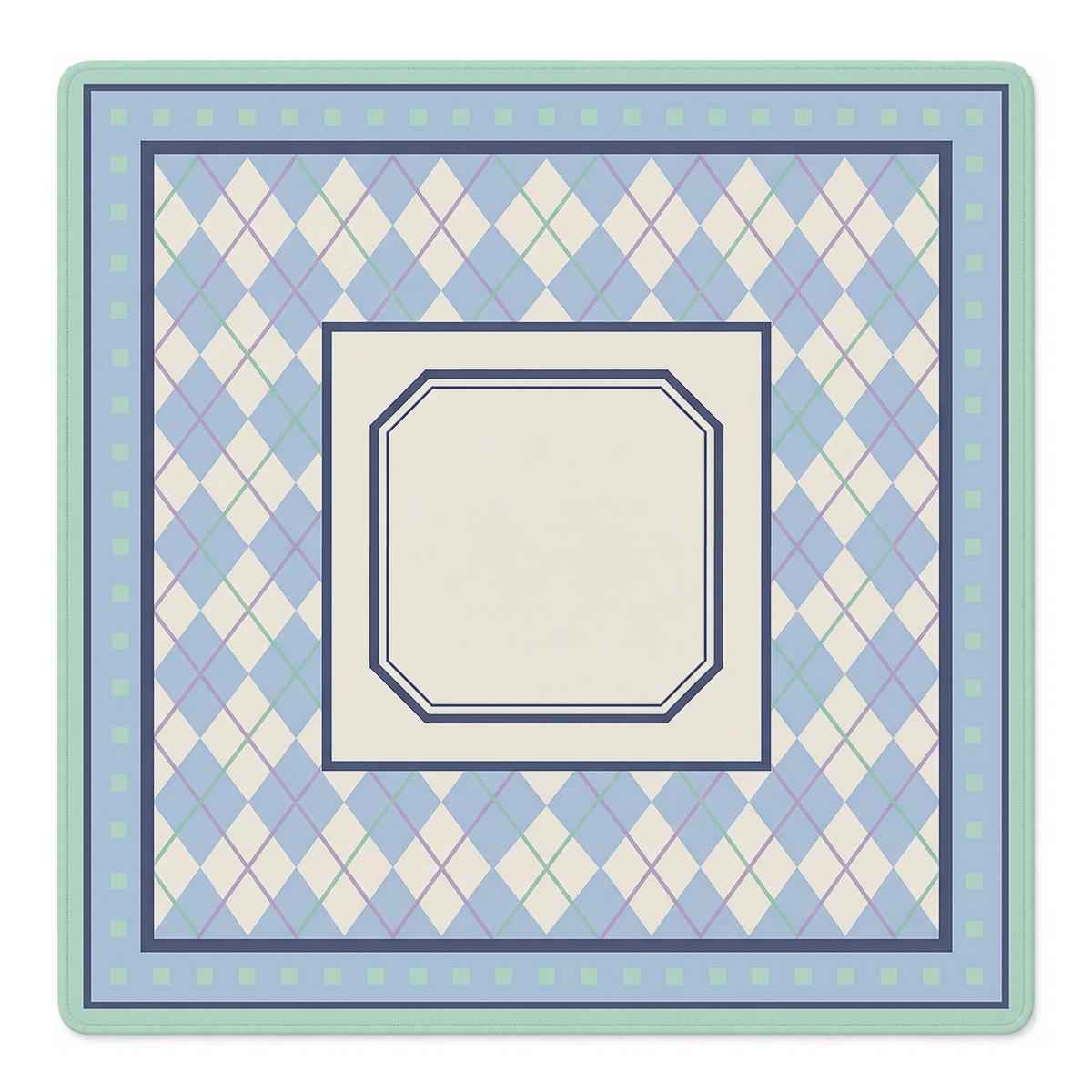 Argyle My Love Mahjong Mat by Mahjong by SI