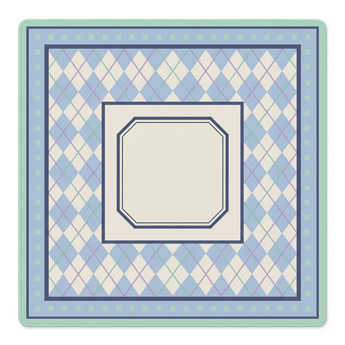 Argyle My Love Mahjong Mat by Mahjong by SI