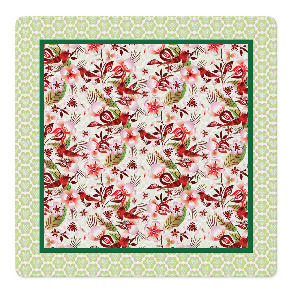 Carmesí Mahjong Mat by Catalina Estrada | Mahjong by SI