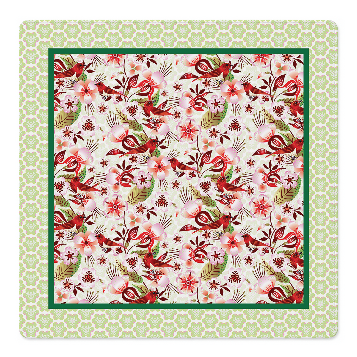 Carmesí Mahjong Mat by Catalina Estrada | Mahjong by SI