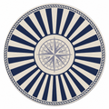 Sailors Star Navy Stripe Mahjong Mat | Mahjong by SI