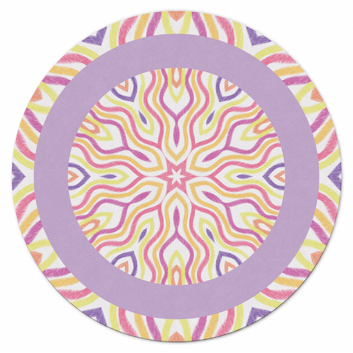 Sorbet Swirl Mandala Mahjong Mat | Mahjong by SI