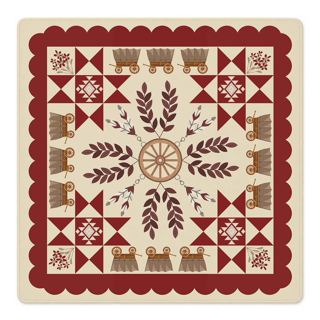 Wagon Wheel Dreams Mahjong Mat | Mahjong by SI
