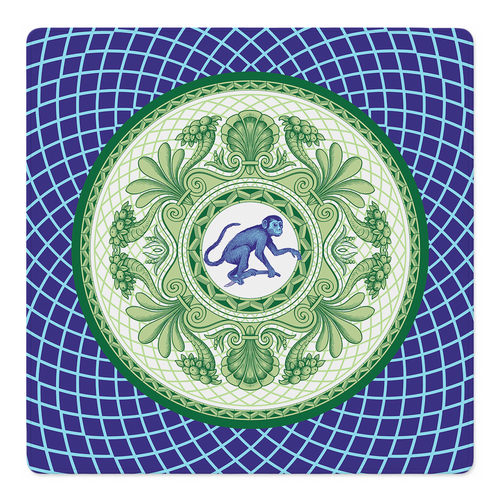 Azulito Mahjong Mat by Catalina Estrada | Mahjong by SI