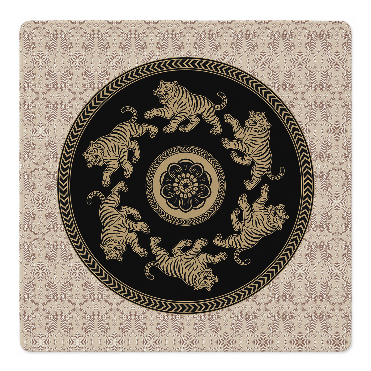 Tigre de Oro Mahjong Mat by Catalina Estrada | Mahjong by SI