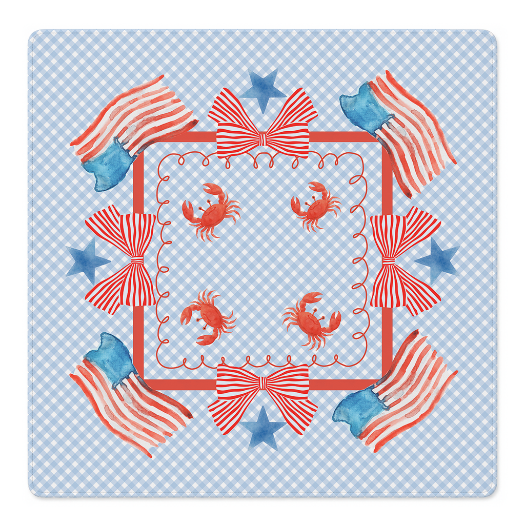 Crab-Spangled Banner Mahjong Mat | Mahjong by SI