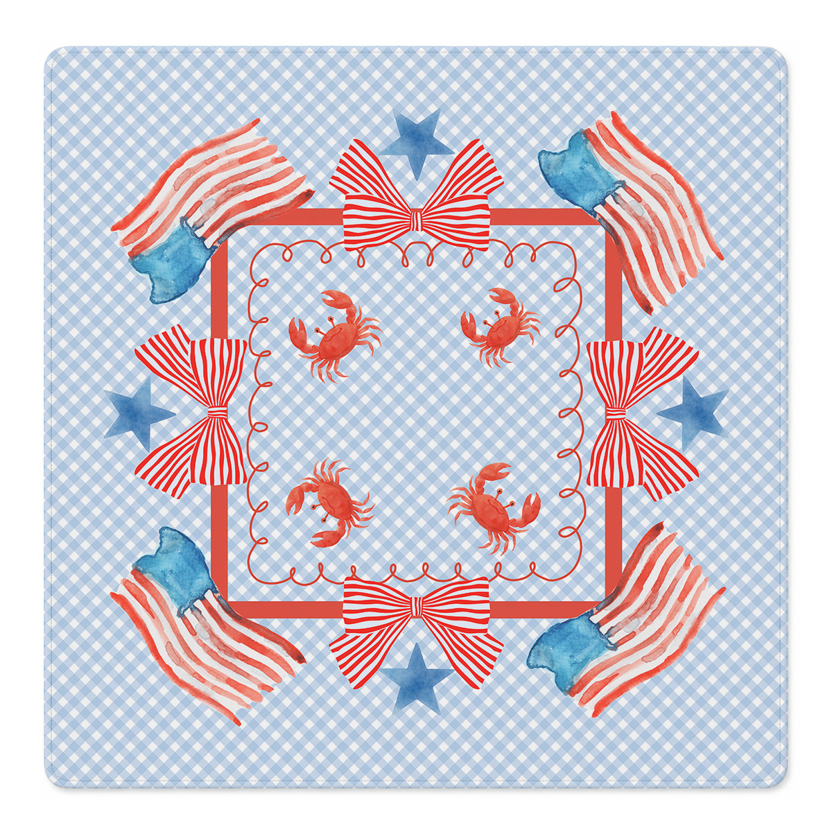 Crab-Spangled Banner Mahjong Mat | Mahjong by SI