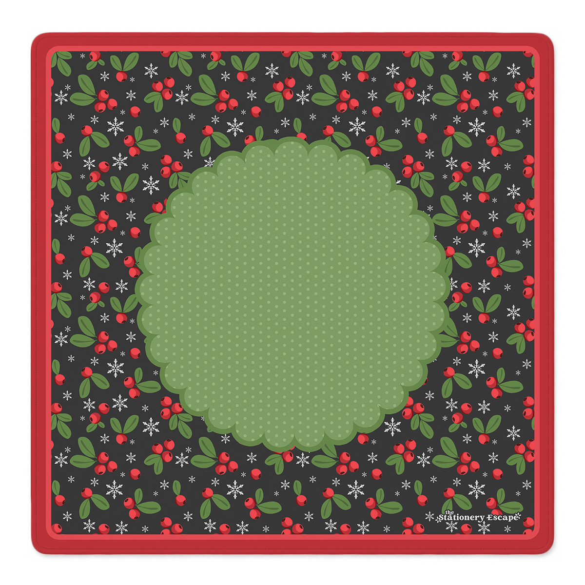 Winterberry Wonderland Mahjong Mat
