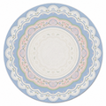 Heirloom Scallop Bloom Round Mahjong Mat | Mahjong by SI