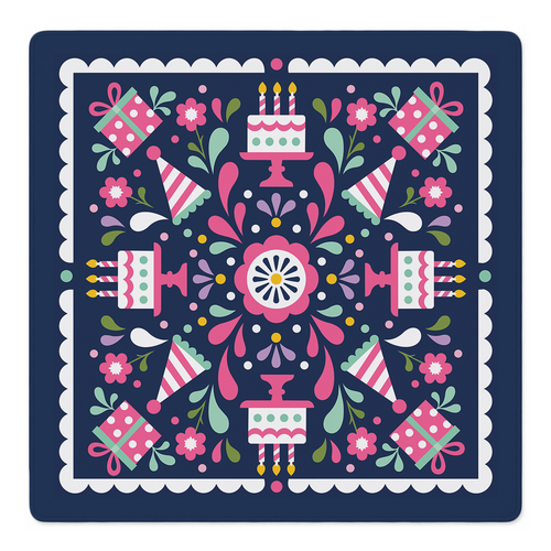 Party Like a Folklord Mahjong Mat | Mahjong by SI
