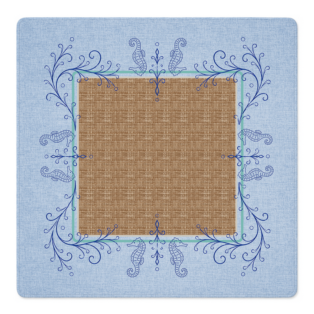 Seahorse Soiree Mahjong Mat | Mahjong by SI