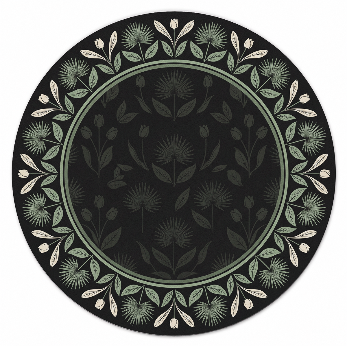 Midnight Garden Wreath Mahjong Mat | Mahjong by SI