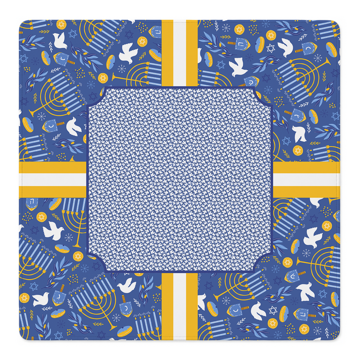 Dreidel & Dove Mahjong Mat by Jen Jones | Mahjong by SI