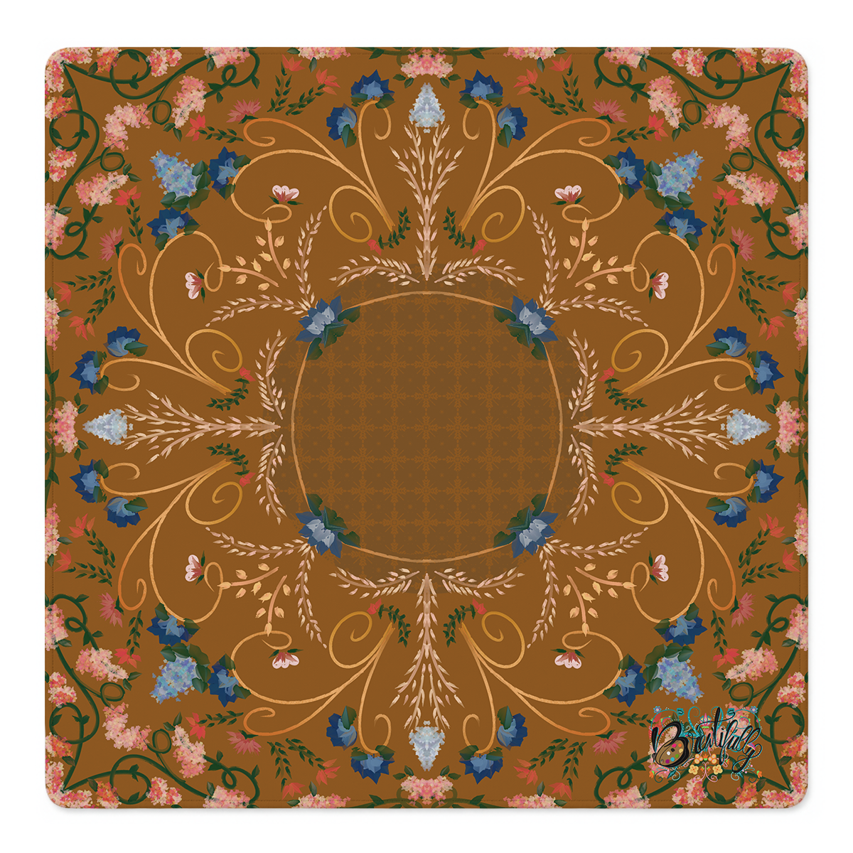 Gilded Bloom Ballroom Mahjong Mat | Mahjong by SI