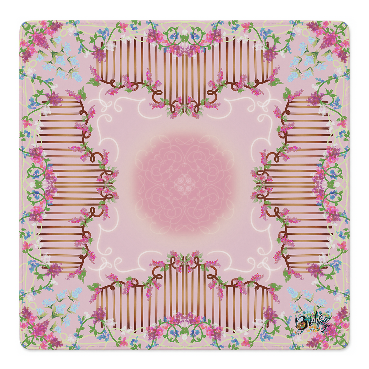 Climbing Wisteria Whimsy Mahjong Mat | Mahjong by SI