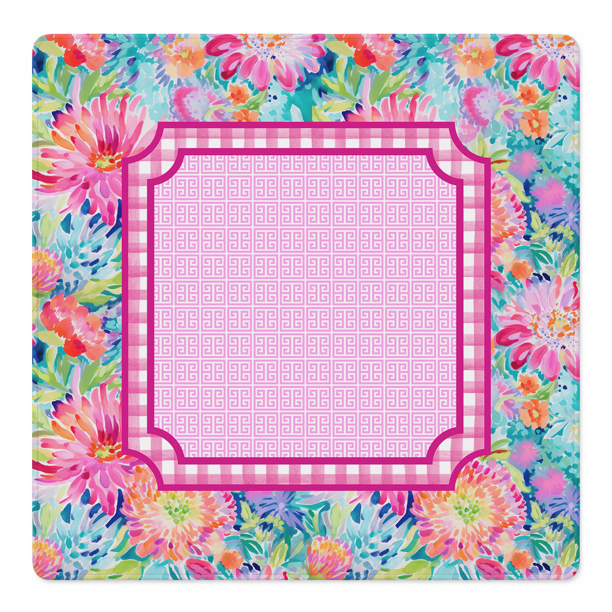 Pink Key to My Heart Mahjong Mat | Mahjong by SI