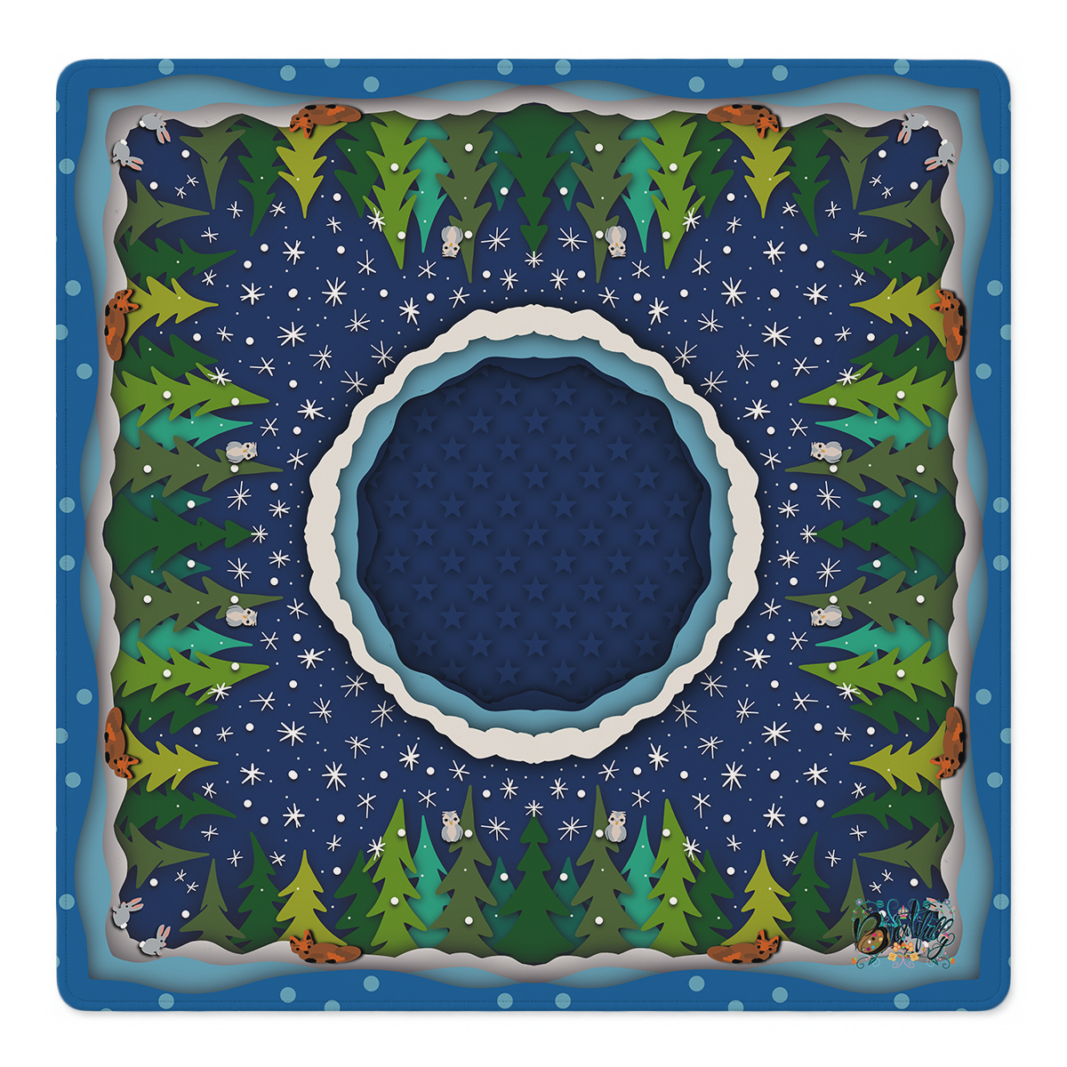 Snow Much Fun Mahjong Mat | Mahjong by SI