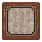 Cognac and Studded Mahjong Mat | Mahjong by SI