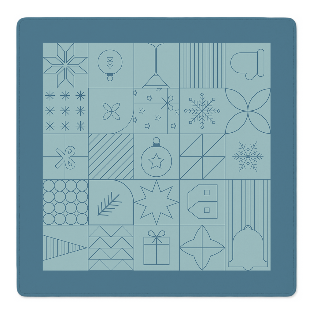 Winter Wonderland Tiles Mahjong Mat | Mahjong by SI