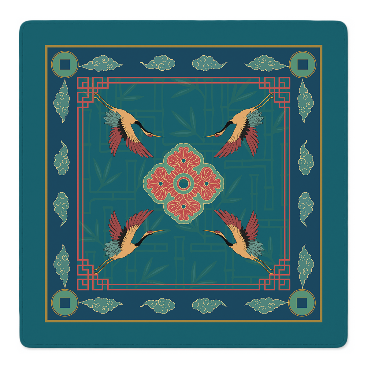 Crane Dynasty Mahjong Mat | Mahjong by SI