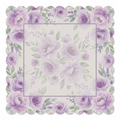 Lavender Rose Watercolor Frame Mahjong Mat | Mahjong by SI
