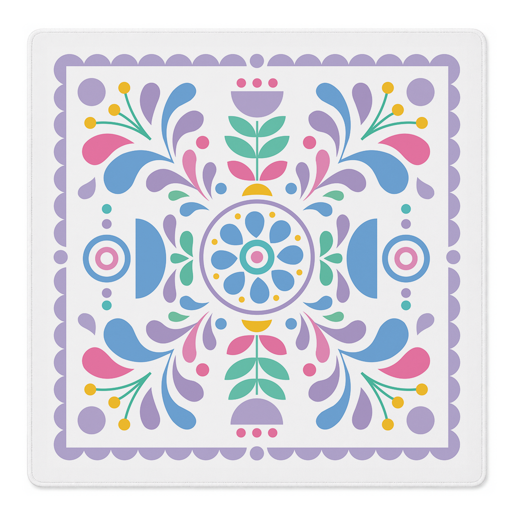 Folk Garden Fiesta Mahjong Mat | Mahjong by SI