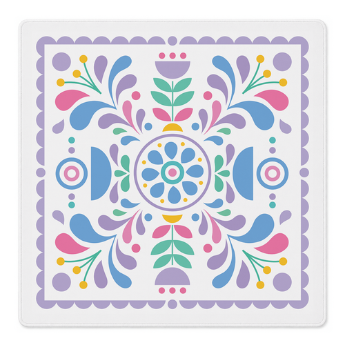 Folk Garden Fiesta Mahjong Mat | Mahjong by SI