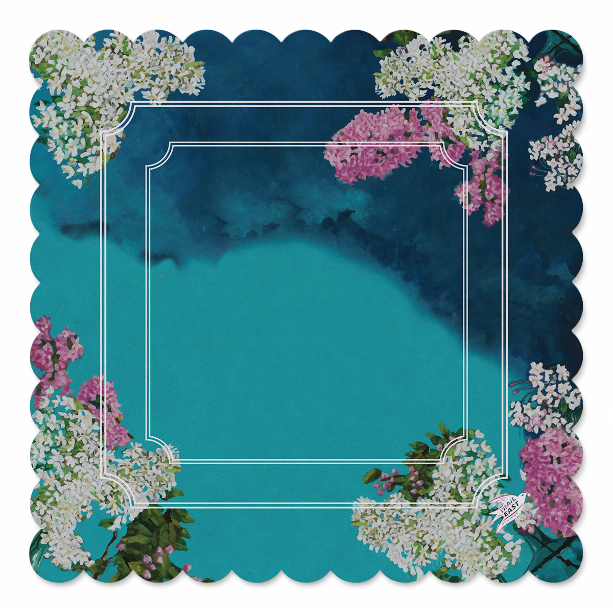 Lilac Teal Reverie Mahjong Mat | Mahjong by SI