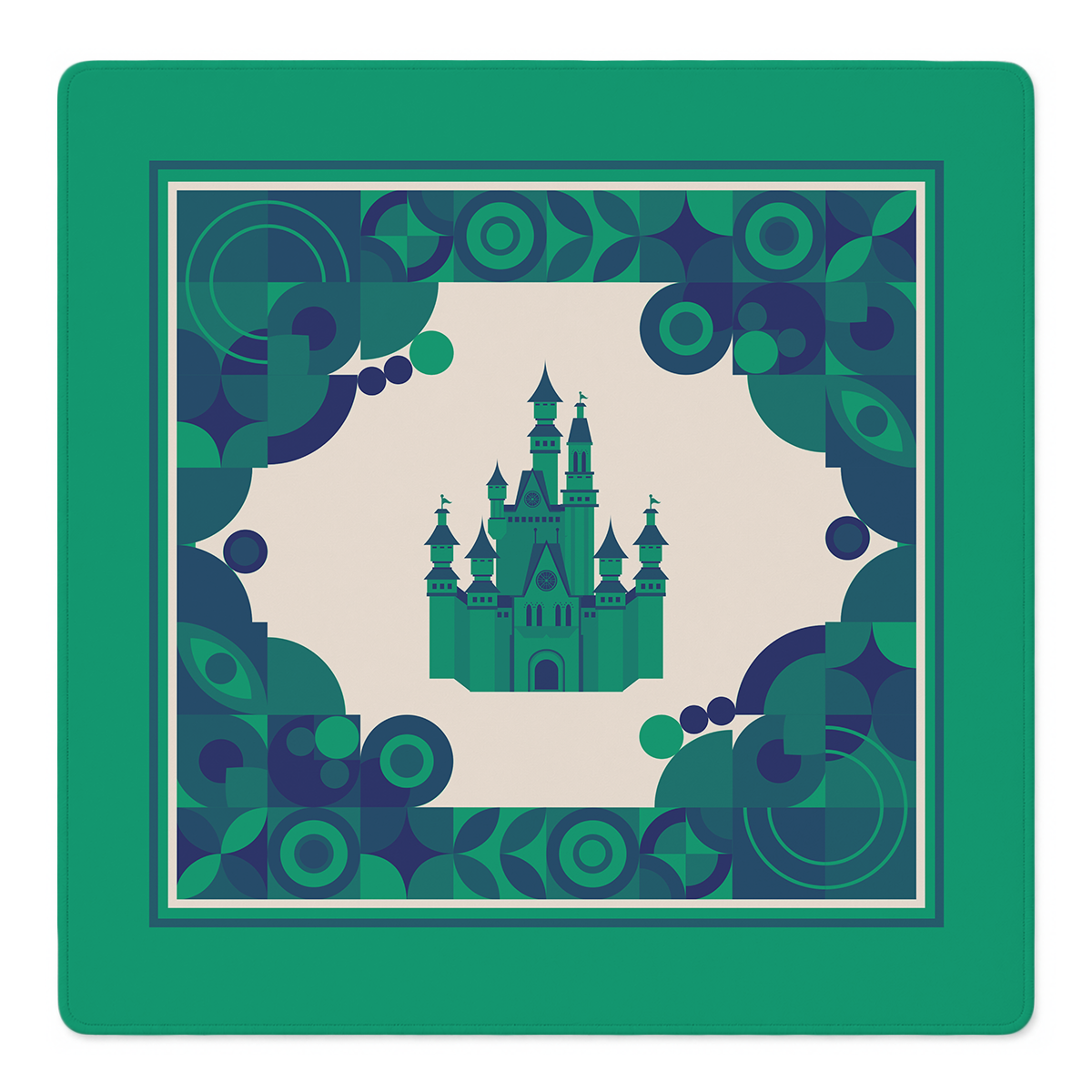 Castle in the Tiles Mahjong Mat | Mahjong by SI