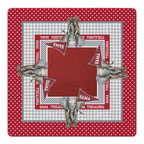 Tusk in Crimson Mahjong Mat | Mahjong by SI