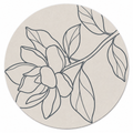 Magnolia Bloom Sketch Mahjong Mat | Mahjong by SI