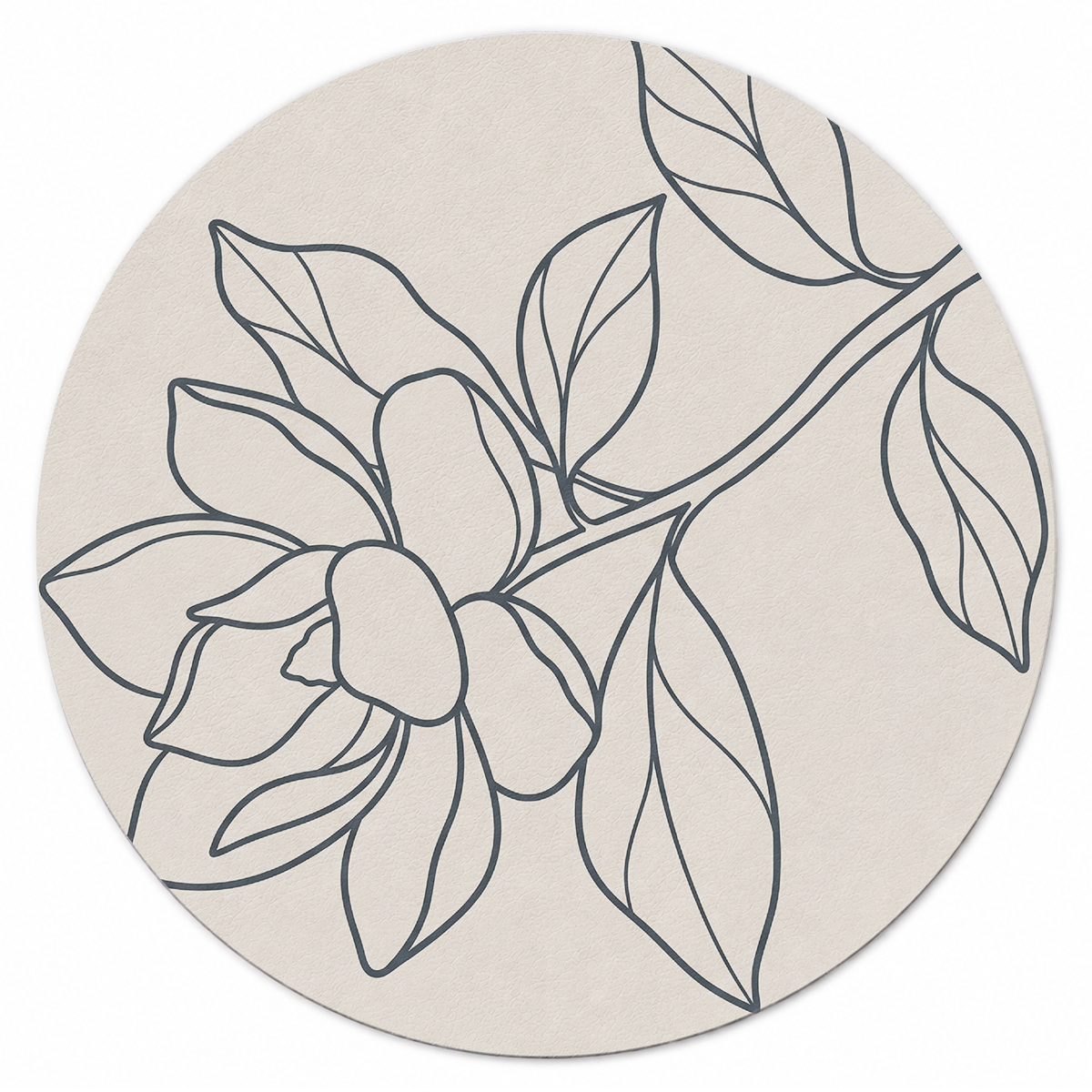 Magnolia Bloom Sketch Mahjong Mat | Mahjong by SI