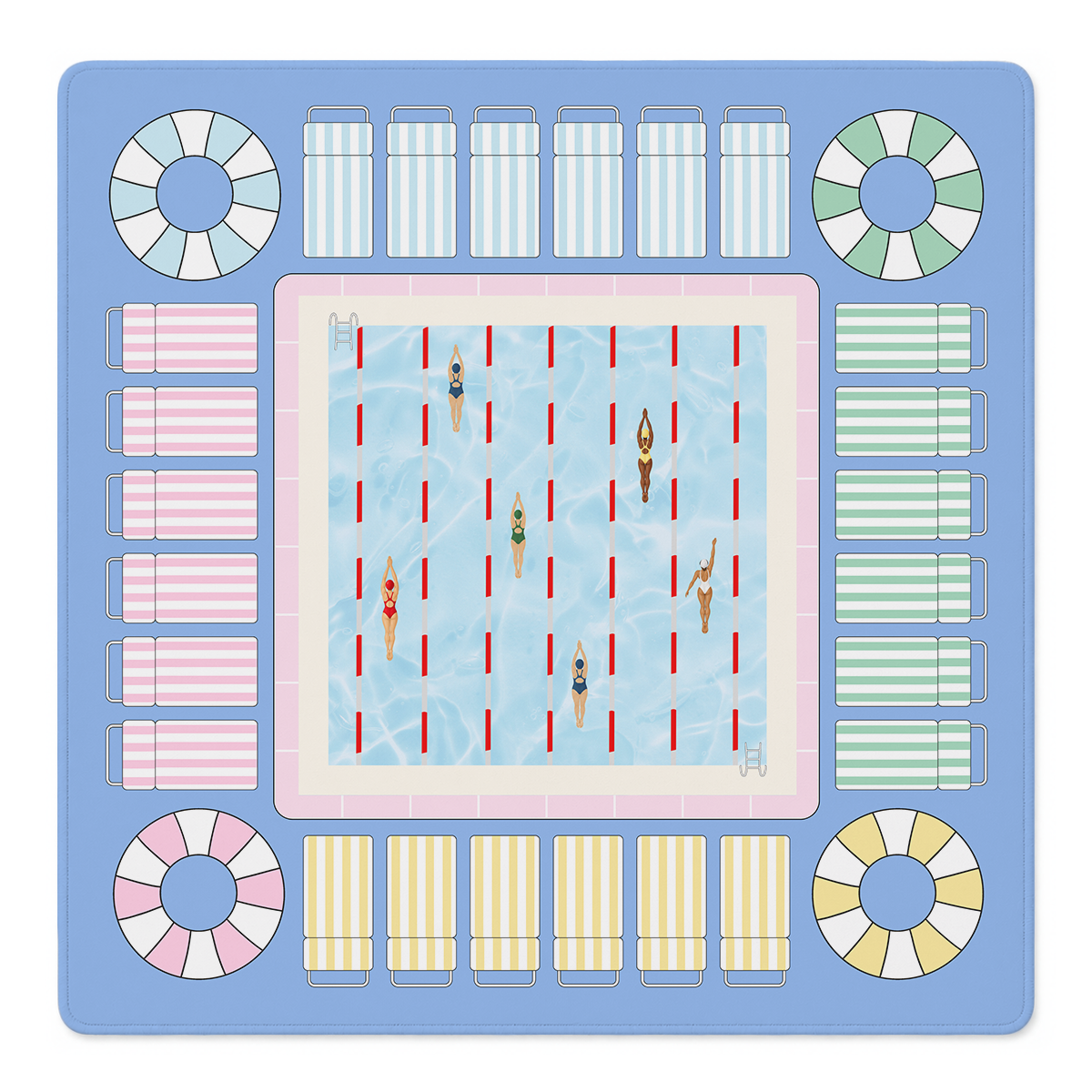 Pool Position Mahjong Mat | Mahjong by SI