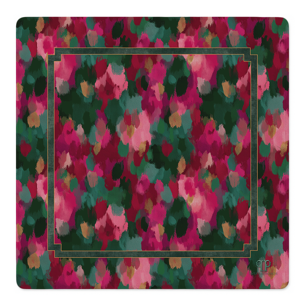 Holly Jolly Brushstrokes Mahjong Mat | Mahjong by SI