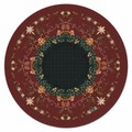 Festive Garland Noir Mahjong Mat | Mahjong by SI