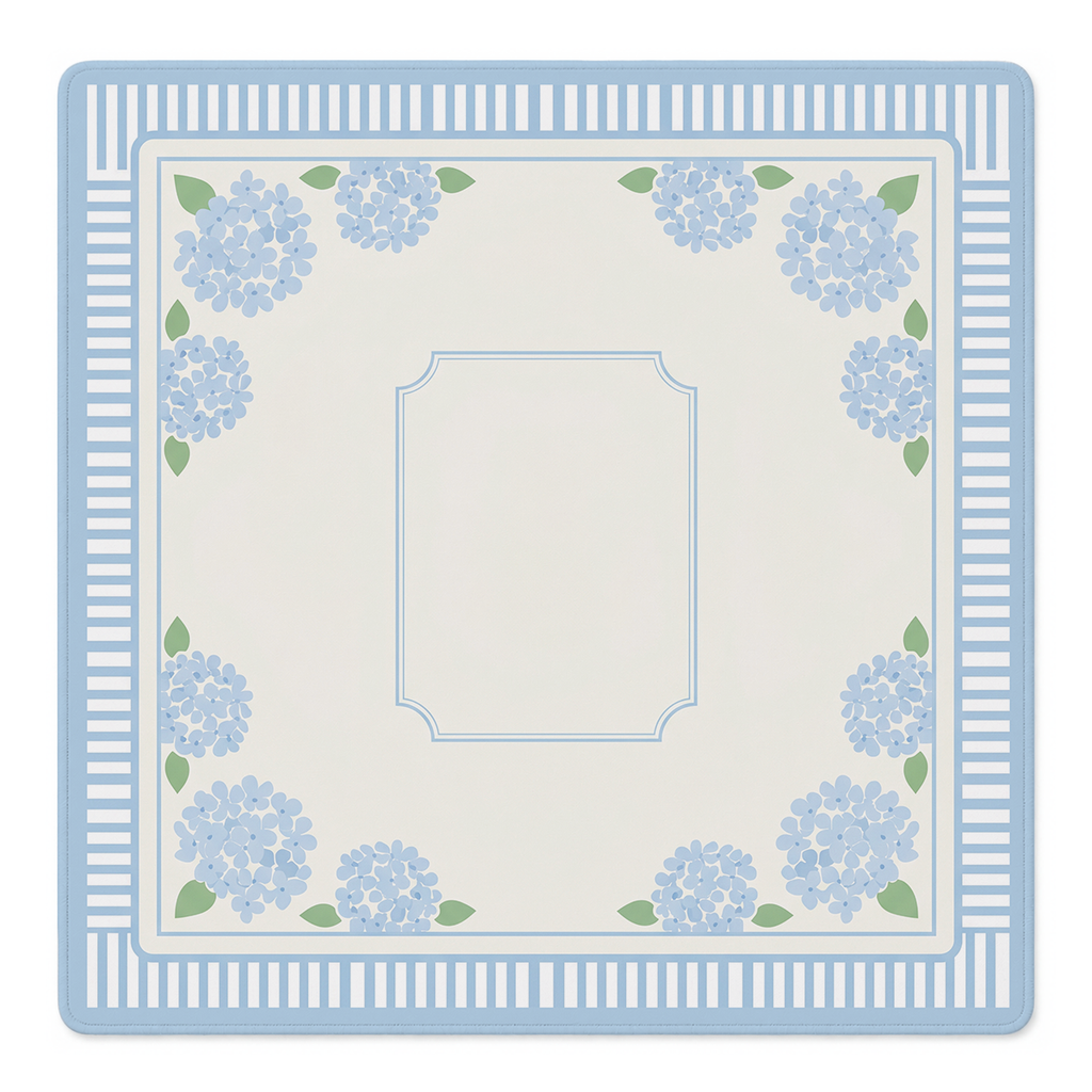 Hydrangea Heaven Mahjong Mat by Mahjong by SI